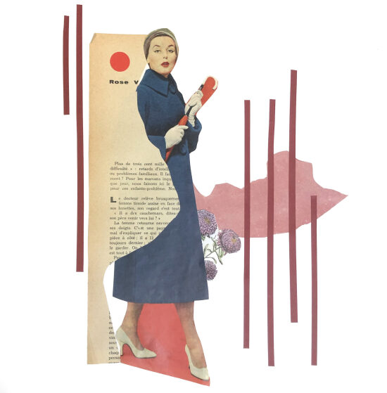 femme au parapluie